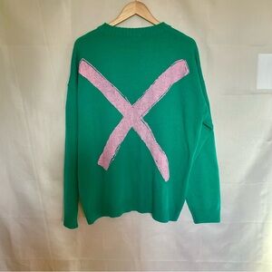 Simons Mr. Freak Wool Blend X Marks the Spot Graphic Wool Blend Sweater
